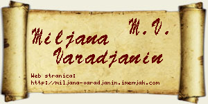 Miljana Varađanin vizit kartica